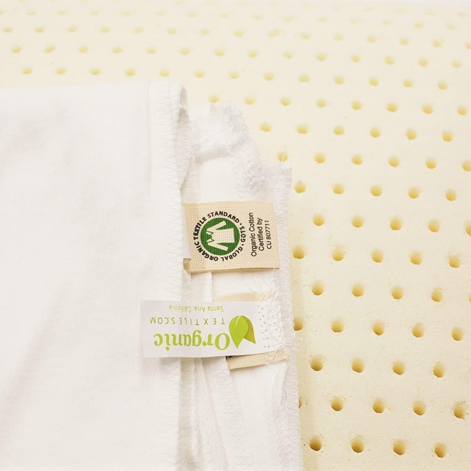 Low Loft Organic Cotton Latex Pillow: image 3