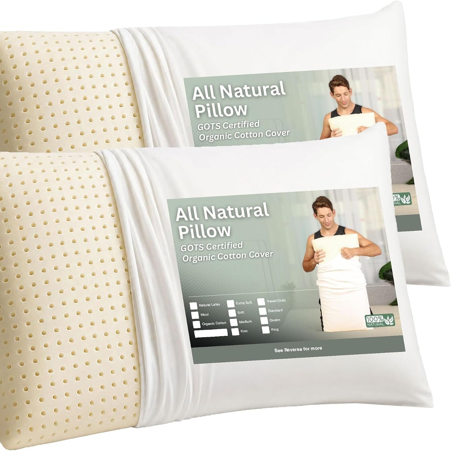 Organic Cotton Talalay Latex Travel Pillow: image 10