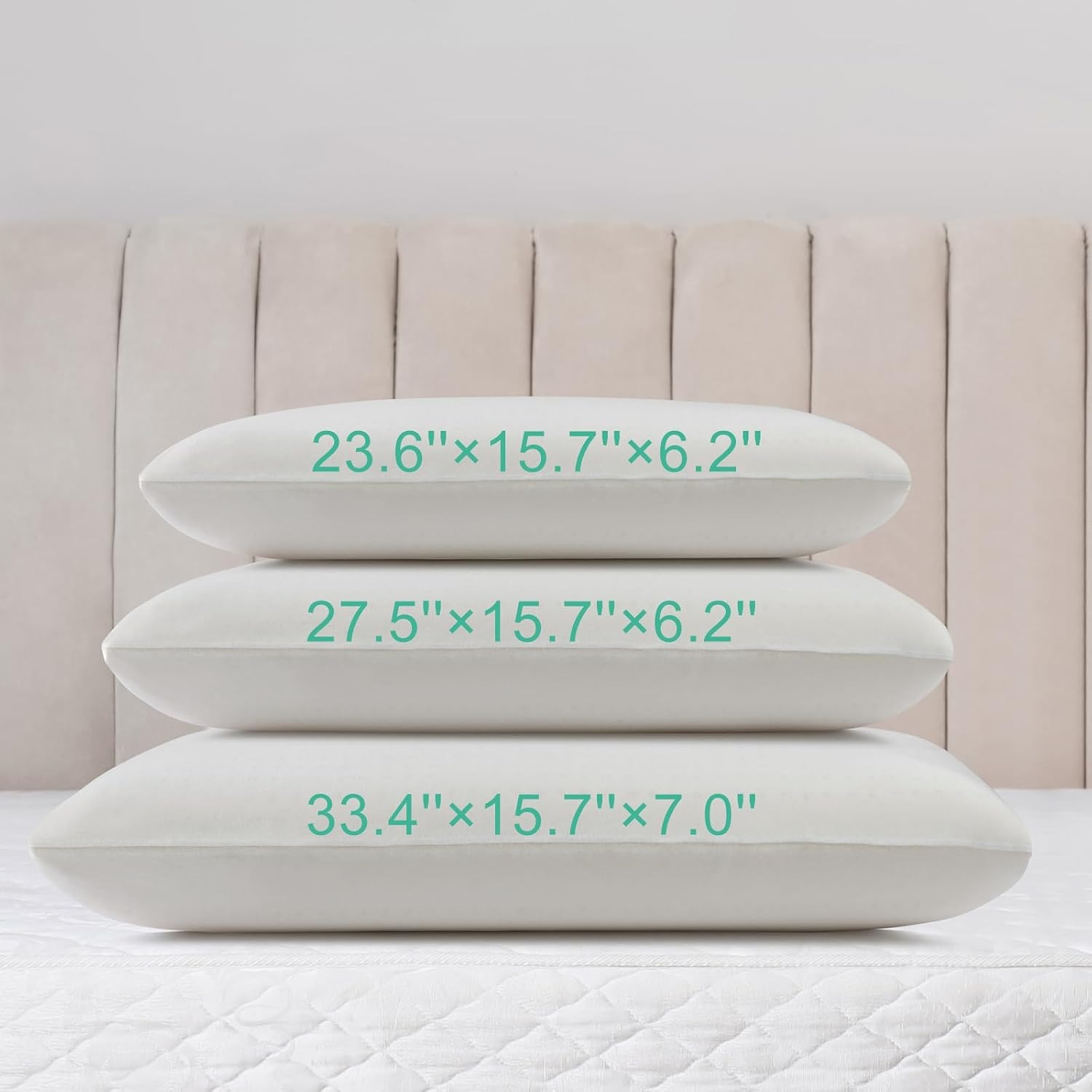 Soft Talalay Latex Pillow with Washable Cotton Cover: image 7