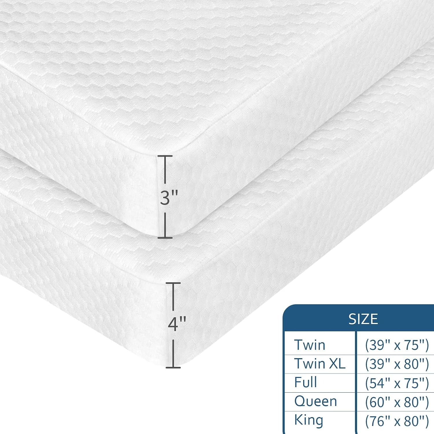 Queen Mattress Topper Cover with Zip Closure: image 4