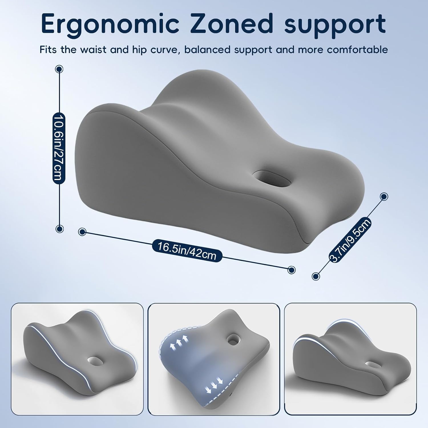 Natural Latex Wedge Pillow with Removable Cover: image 2